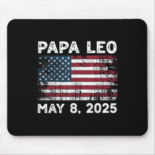 Papa Leo Us God Bless Pope Leo American Pope  Mouse Mat