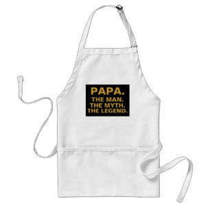 Papa Man Myth Legend Funny Grandpa Quote Standard Apron