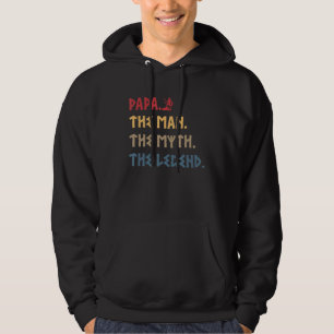 Papa Man Myth Legend Viking For Mens Dad Father Hoodie