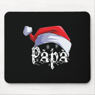 Papa Merry Christmas Santa Claus Xmas Family Match Mouse Mat