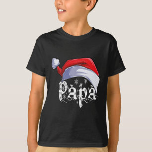 Papa Merry Christmas Santa Claus Xmas Family Match T-Shirt