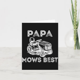 Papa Mows Funny Lawn Mower Father's Day Grandpa  Card