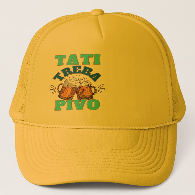 Papa Needs beer Trucker Hat (Front)