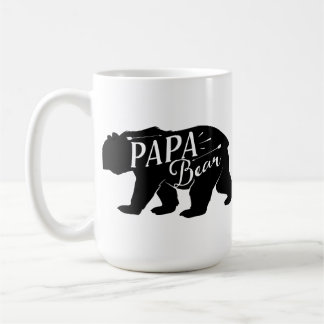 Papa Novelty Bear Funny Retro Coffee Mug
