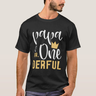 Papa Of Mr Onederful 1St Birthday First One-Derful T-Shirt