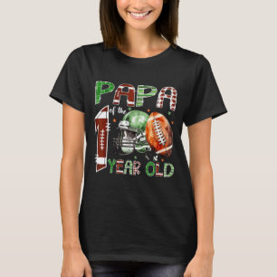 Papa Of The 1 Year Old Football Lover 1st Birthday T-Shirt