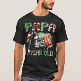 Papa Of The 1 Year Old Football Lover 1St T-Shirt