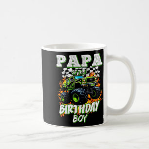 Papa Of The Birthday Boy Monster Truck Birthday Ki Coffee Mug