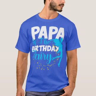 Papa of The Birthday Fairy Fantasy Birthday Squad  T-Shirt