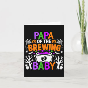 Papa Of The Brewing Baby Halloween Costume  Card