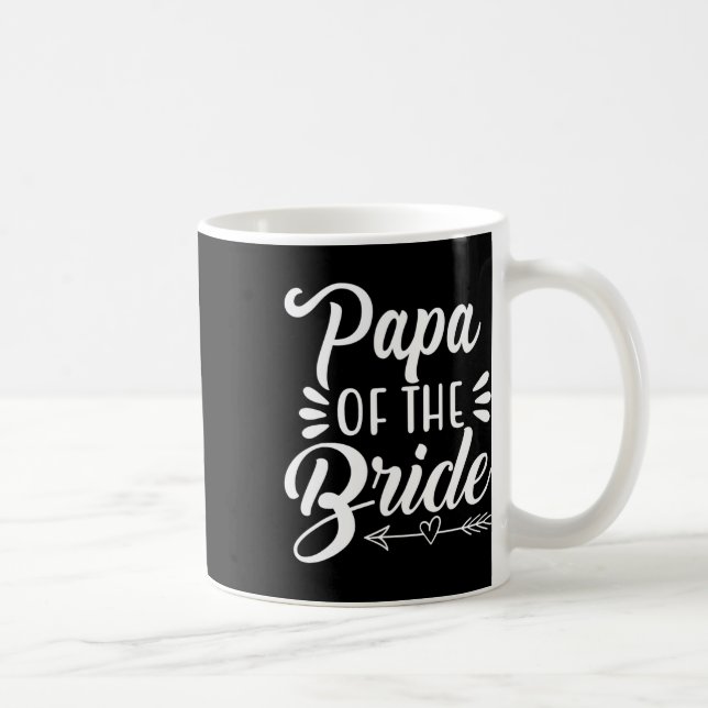 Papa Of The Bride Wedding Party Family Bridal Show Coffee Mug (Right)