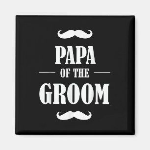 Papa Of The Groom T Shirt Funny Wedding Bachelor P Magnet
