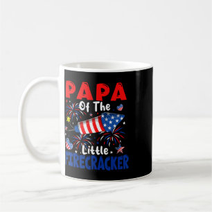 Papa Of The Little Firecracker 4th Of July Proud P Coffee Mug
