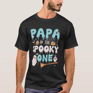 Papa of The Spooky One Boy 1st Birthday Halloween  T-Shirt