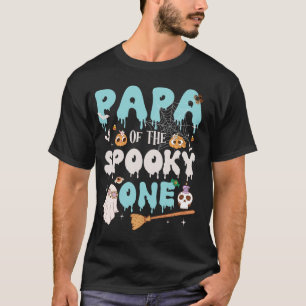 Papa of The Spooky One Boy 1st Birthday Halloween  T-Shirt