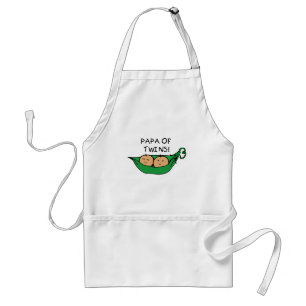 Papa of Twins Pod Standard Apron