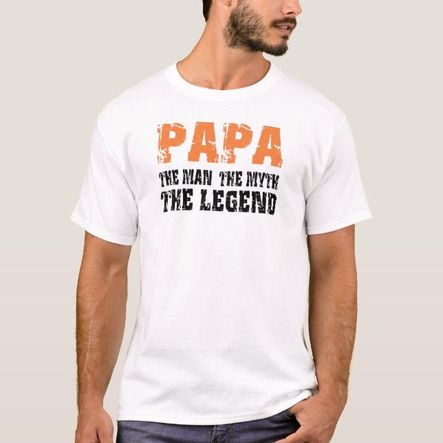 Papa (Orange) T-Shirt (Front)