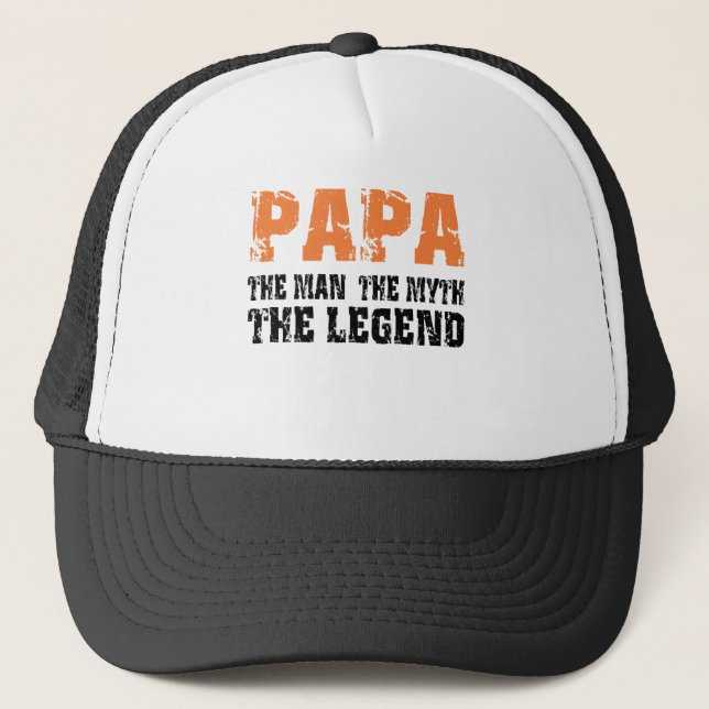 Papa (Orange) Trucker Hat (Front)
