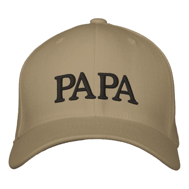 Papa Pet Embroidered Hat (Front)