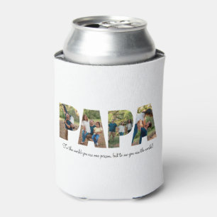 Papa Photo Collage Cooler for Father's day