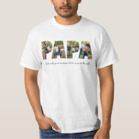 Papa Photo Collage Shirt for Father's day