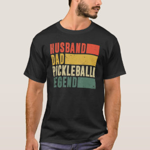 Papa Pickleball Funny Husband Dad Legend Vintage F T-Shirt