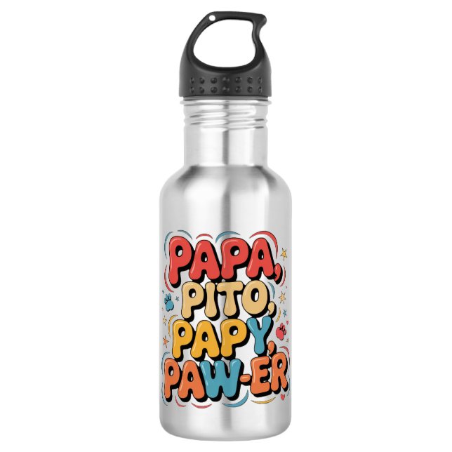 Papa Pito Pappy Pawer 532 Ml Water Bottle (Front)