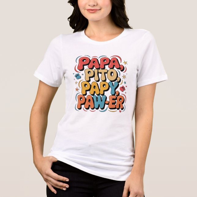Papa Pito Pappy Pawer Tri-Blend Shirt (Front)