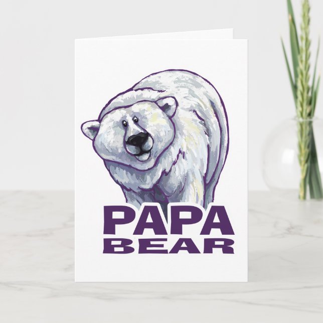 Papa Polar Bear Card (Front)