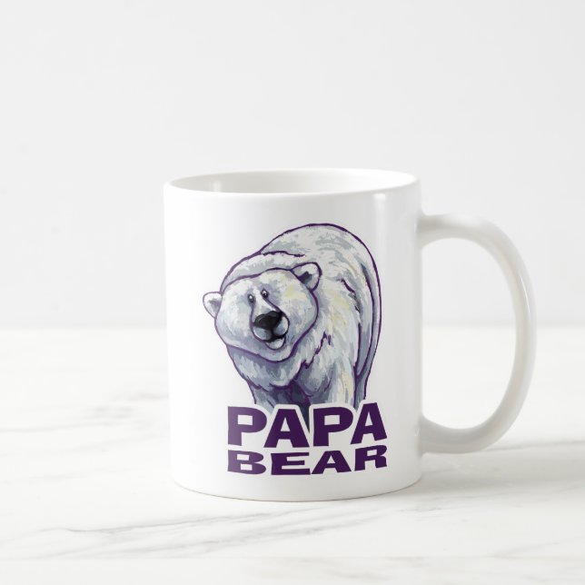 Papa Polar Bear Coffee Mug (Right)
