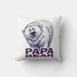 Papa Polar Bear Cushion