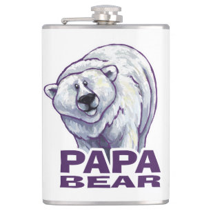 Papa Polar Bear Hip Flask