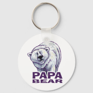 Papa Polar Bear Key Ring