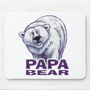 Papa Polar Bear Mouse Mat