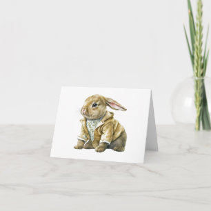 PAPA RABBIT BLANK GREETING CARD