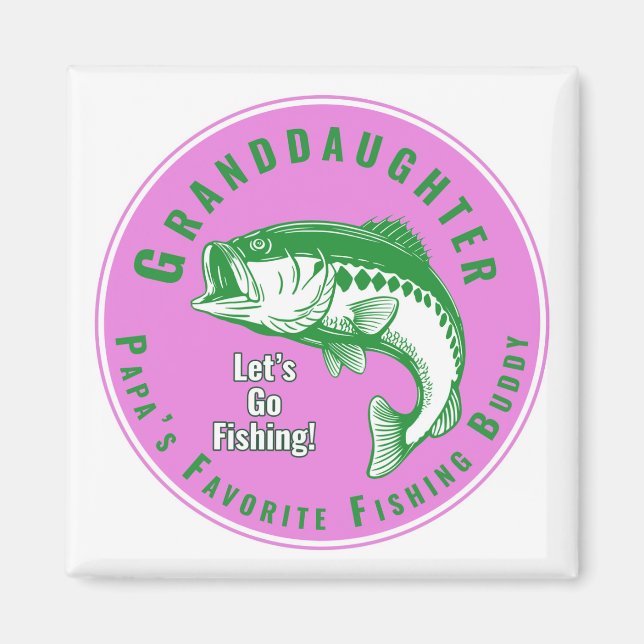 Papa’s Favorite Fishing Buddy Magnet (Front)