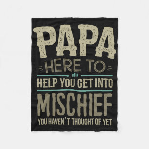 Papa S From Grandchildren For Men Fathers Day Papa Fleece Blanket