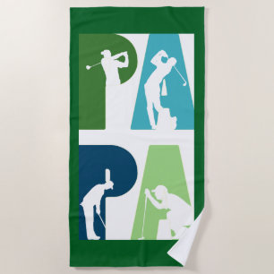 Papa’s Golf Legacy Beach Towel