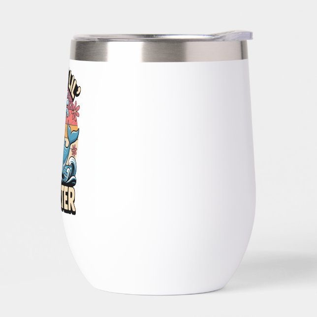 Papa’s Lil’ Squirter – Cute Retro Whale (Left)