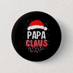 Papa Santa Claus Christmas Matching Costume 6 Cm Round Badge