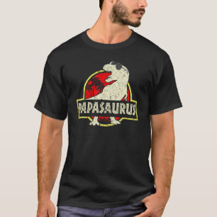 Papa Saurus Dinosaur Papasaurus Rex Family Matchin T-Shirt