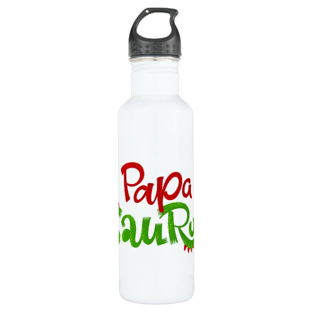 Papa Saurus Graphic 710 Ml Water Bottle (Front)