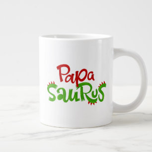 Papa Saurus Graphic Large Coffee Mug