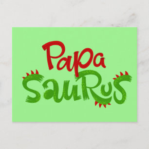 Papa Saurus Graphic Postcard