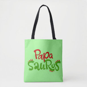 Papa Saurus Graphic Tote Bag