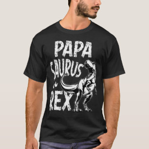 Papa Saurus Rex Dino Birthday Party Matching Famil T-Shirt