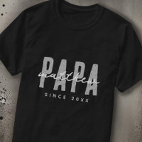 Papa Since 20XX Modern Elegant Simple