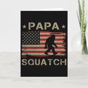 Papa Squatch Bigfoot Sasquatch Papasquatch Father' Card