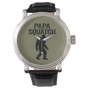 Papa Squatch Funny Bigfoot - Father's Day Gift Watch