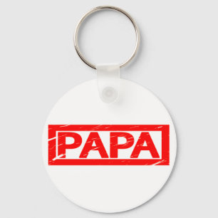 Papa Stamp Key Ring